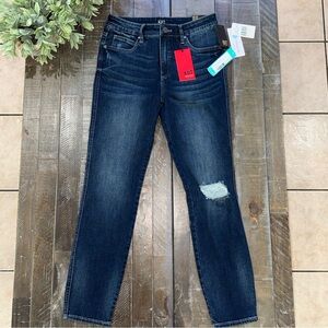 ✨ KUT FROM THE KLOTH Isabelle Slim Straight Leg Jeans - Distressed Size 4 NWT ✨